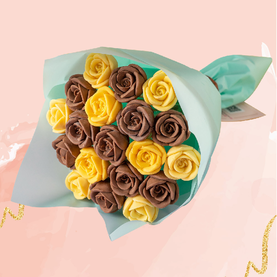 Шоколадный букет «Розы Тиффани желтые»
