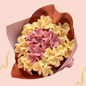 Шоколадный букет «Гортензии розовые»